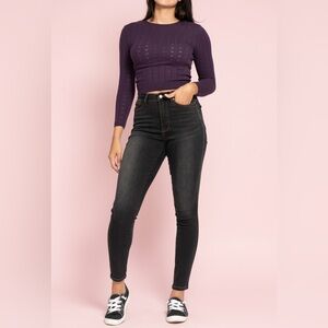 Judy Blue High Rise Tummy Control Black Wash Skinny Jeans 🖤